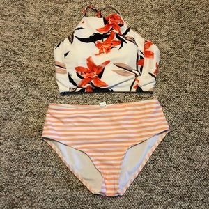 ROMWE high neck and waist bikini
